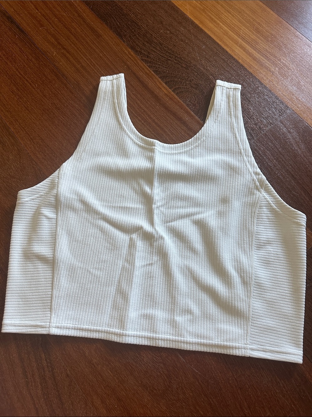 Lululemon ribbed soft stream cropped tank top